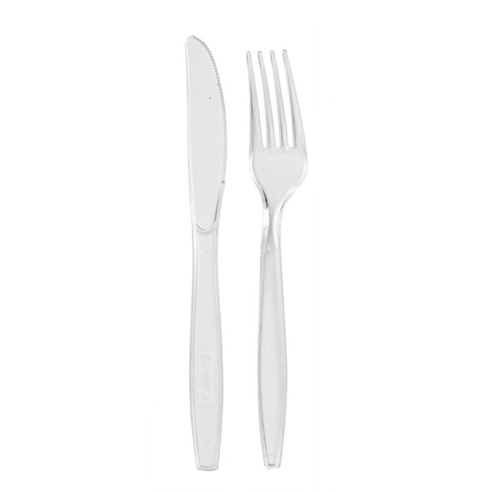 Kit 2/1 cubiertos: Cuchillo, tenedor 192x55mm - 250Uds