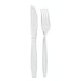 Kit 2/1 cubiertos: Cuchillo, tenedor 192x55mm - 250Uds