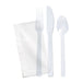 Kit 4/1 cubiertos First class transparente 192mm - 250Uds