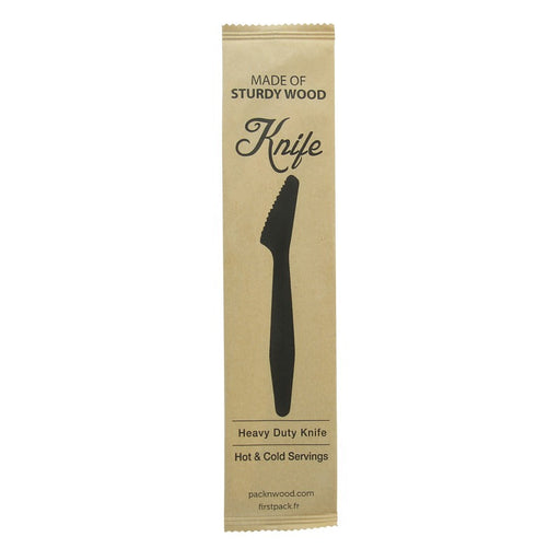 Cuchillo de madera HERCULES, con funda en papel kraft A185mm - 500Uds