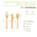 Kit 3/1 cubiertos de Bambu Envueltos en Kraft A160mm - 250Uds
