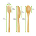 Kit 3/1 cubiertos de Bambu Envueltos en Kraft A160mm - 250Uds