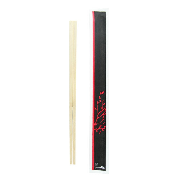 Palillos chinos de madera empaquetados por 2 unidades A203mm - 2000Uds