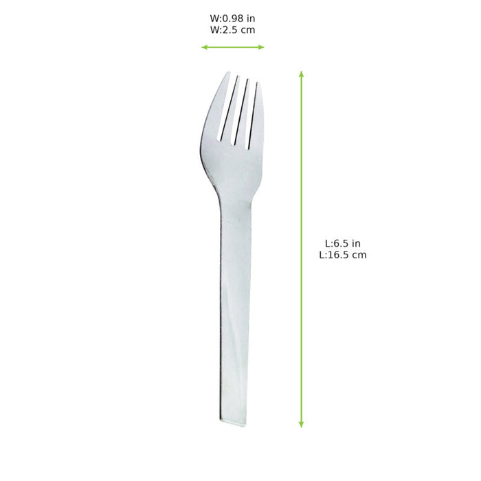 Tenedor de acero inoxidable 165x25mm A12mm - 240Uds