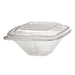 Envase Deli PET cuadrado transparente con tapa 250ml 128x128mm A55mm - 100Uds