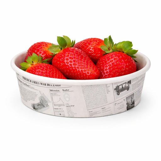 Tarrinas Deli redonda de cartón diseño News 360ml Ø114mm A54mm - 500Uds