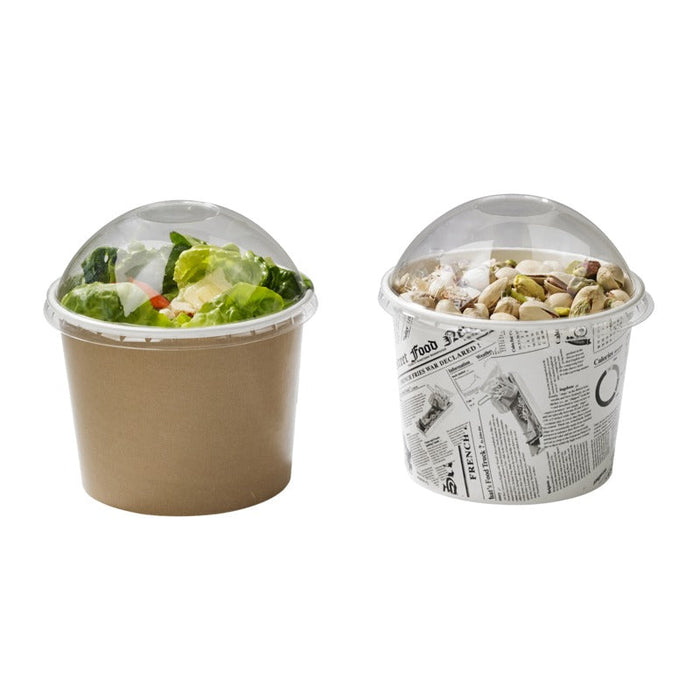 Tarrinas Deli redonda de cartón diseño "News" H99mm 650ml - 500Uds