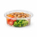 Tarrina Deli PET redonda transparente con tapa bisagra 250ml Ø115mm A35mm - 600Uds