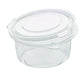 Tarrina Deli PET redonda transparente con tapa bisagra 400ml Ø115mm A60mm - 600Uds