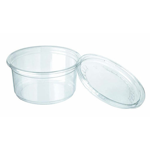 Envase Deli PLA redondo transparente 450ml Ø121mm A73mm - 1000Uds