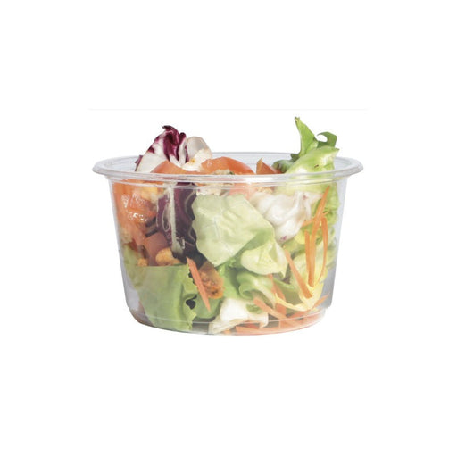Envase Deli PLA redondo transparente 600ml Ø143mm A55mm - 600Uds