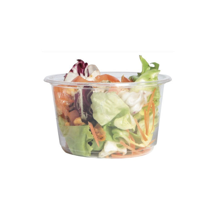 Envase Deli PLA redondo transparente 600ml Ø143mm A55mm - 600Uds