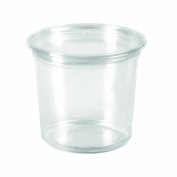 Envase Deli PLA redondo transparente 700ml Ø121mm A112mm - 500Uds