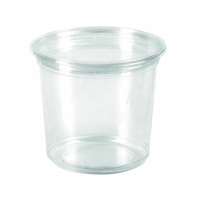 Envase Deli PLA redondo transparente 750ml Ø143mm A69mm - 600Uds