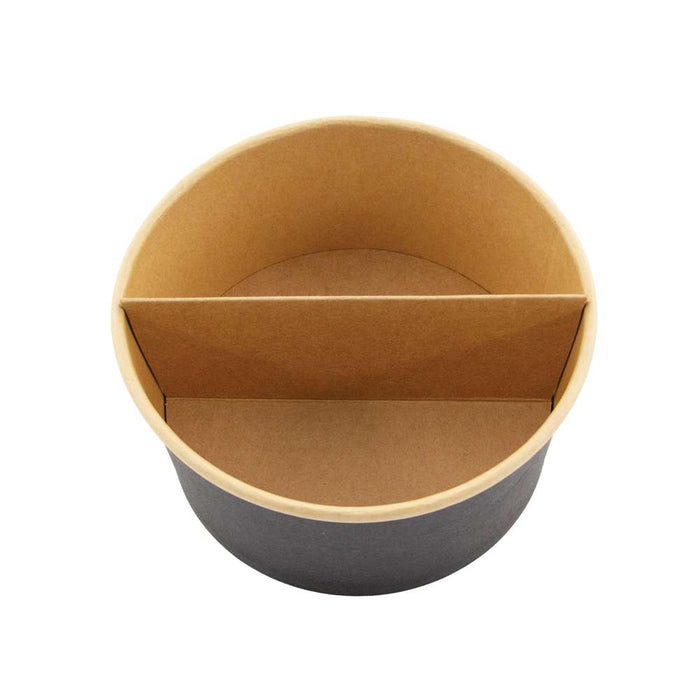 Divisor de 2 partes en cartón marrón 130mm A61mm - 360Uds