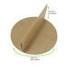 Divisor de 2 partes en cartón marrón 130mm A61mm - 360Uds