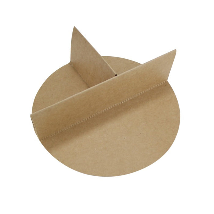 Divisor de 3 partes en cartón marrón 160mm A51mm - 360Uds