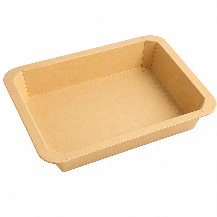 Bandejas GN 1/2 sellables de cartón 325x265mm H48mm 3 160ml - 200Uds