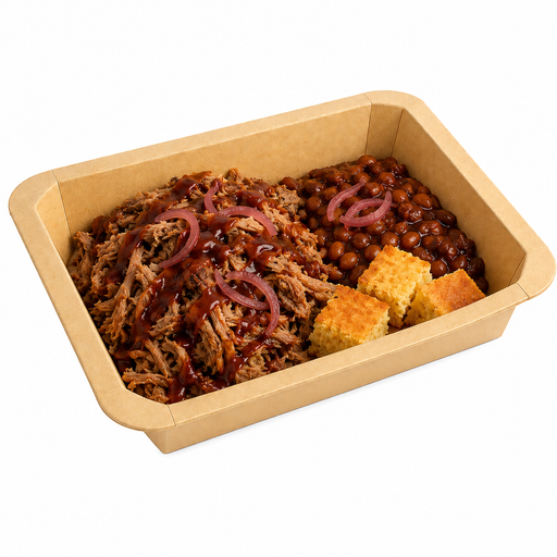 Bandejas GN 1/2 sellables de cartón 325x265mm H48mm 3 160ml - 200Uds