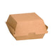 Caja de cartón kraft para hamburguesas 110x100mm A80mm - 300Uds