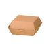 Caja de cartón kraft para hamburguesas 75x75mm A50mm - 500Uds