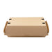 Caja de cartón kraft para hamburguesas microcanal 225x125mm A82mm - 200Uds