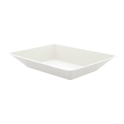 Plato hondo cuadrado de pulpa blanco BioNchic 450ml 170x130mm A28mm - 500Uds