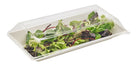 Plato hondo rectangular de pulpa blanco BioNchic 500ml 260x130mm A28mm - 500Uds