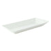 Plato hondo rectangular de pulpa blanco BioNchic 500ml 260x130mm A28mm - 500Uds