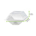 Tapa cúpula rectangular transparente PET para 210ECOD139 132x88mm A33mm - 100Uds