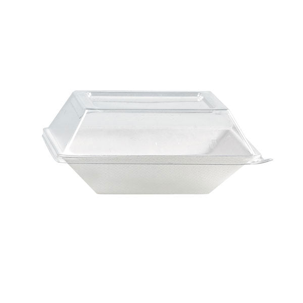 Tapa cúpula rectangular blanca PET para 210ECOD1313 132x132mm A31mm - 100Uds