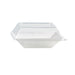 Tapa cúpula rectangular blanca PET para 210ECOD1313 132x132mm A31mm - 100Uds