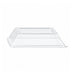 Tapa cúpula rectangular blanca PET para 210ECOD1313 132x132mm A31mm - 100Uds