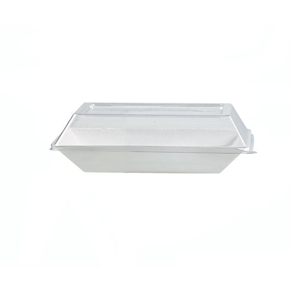Tapa cúpula rectangular blanca PET para 210ECOD1713 170x130mm A28mm - 100Uds