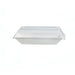 Tapa cúpula rectangular blanca PET para 210ECOD1713 170x130mm A28mm - 100Uds