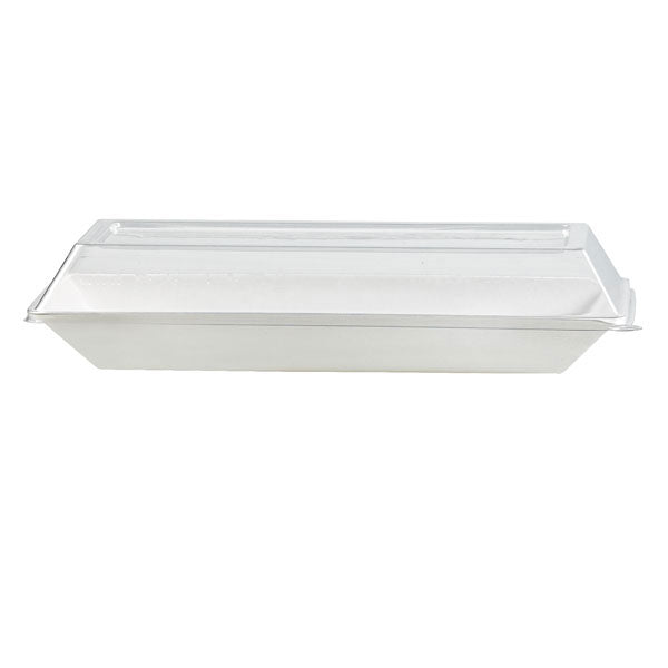 Tapa cúpula rectangular blanca PET para 210ECOD2614 262x132mm A33mm - 100Uds