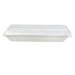 Tapa cúpula rectangular blanca PET para 210ECOD2614 262x132mm A33mm - 100Uds