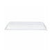 Tapa cúpula rectangular blanca PET para 210ECOD2614 262x132mm A33mm - 100Uds