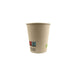 Vaso de cartón de fibra de bambú blanco con laminación PE 180ml A79mm - 1000Uds