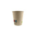 Vaso de cartón de fibra de bambú blanco con laminación PE 200ml A91mm - 1000Uds