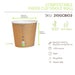 Vaso Nature Cup de cartón kraft estriado 90ml A52mm - 1000Uds