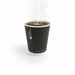 Vaso de cartón negro de doble pared sin plástico, Base agua 350ml A110mm - 500Uds