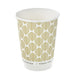 Vaso de cartón estampado de doble pared sin plástico, Base agua 350ml Ø90mm A110mm - 500Uds