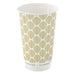 Vaso de cartón estampado de doble pared sin plástico, Base agua 460ml A136mm - 500Uds
