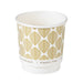 Vaso de cartón estampado de doble pared sin plástico, Base agua 120ml Ø62mm A62mm - 1000Uds