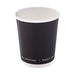Vaso de cartón negro de doble pared sin plástico, Base agua 230ml Ø80mm A92mm - 500Uds