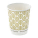 Vaso de cartón estampado de doble pared sin plástico, Base agua 230ml Ø80mm A92mm - 500Uds