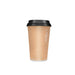 Vaso de cartón kraft de doble pared con laminación PLA H91mm 230ml - 500Uds