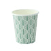 Vaso de cartón blanco con decoración de hojas 230ml A92mm - 1000Uds