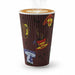 Vaso ondulado con decoración de taza de té 400ml 400ml A135mm - 500Uds